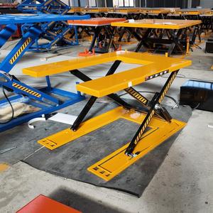 Plataforma Elevadora Hidráulica Estacionaria en Forma <span class=keywords><strong>de</strong></span> U <span class=keywords><strong>de</strong></span> Perfil Ultrabajo para Carga y Descarga <span class=keywords><strong>de</strong></span> Palés en Almacenes - Product Image 2