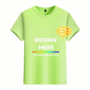 Custom Oversize Quick-drying Round Neck Printed logo Custom Advertising Overalls Cultural Tee Shirts Short Sleeves - Product Image 4