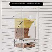 Mangeoire automatique pour perroquets, séparation du fourrage, coque anti-éclaboussures, cyclone, plastique durable, écologique, portable, pour oiseaux