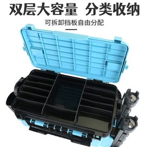 กระเป๋าเป้สะพายหลังผ้าใบน้ำหนักเบาพิเศษพร้อมชั้นวางกันน้ำความจุ10L สามชั้นอเนกประสงค์สำหรับเก็บคันเบ็ด - Product Image 5