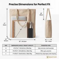 Sac fourre-tout en toile de coton personnalisé avec logo, écologique, réutilisable et lavable pour les courses au supermarché