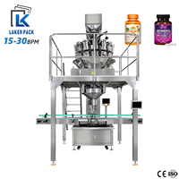 Ligne de machines de remplissage automatique de granulés et de comprimés de vitamines avec pesage multi-têtes, produit chinois pour petites entreprises