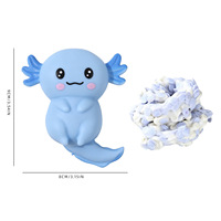 Vente en gros usine : Boule de boue Axolotl croustillante, qui couine et ne rebondit pas, idéale comme cadeaux promotionnels pour fêtes