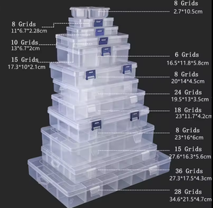 Lưu trữ bin cho đồ trang sức hạt lưu trữ linh kiện điện tử bộ phận hoàn thiện hộp nhựa hộp thành phần 10 15 36 ngăn hộp - Product Image 2