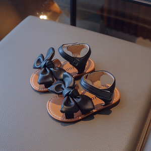 Pu Leather Sweet Girls <b>Sandals</b> Anti-slip Bowknot Girls Princess <b>Sandals</b> Soft Soled <b>Sandals</b> for Kids Girl - Product Image 4