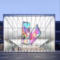 Écran LED transparent, écran flexible transparent extérieur, écran LED intérieur, écran LED publicitaire interactif
