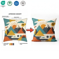 Housse de coussin personnalisée pour la décoration du canapé, housse de coussin rectangulaire ou carrée, housse de coussin OEM ODM