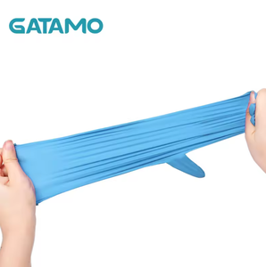 SN035 5g Gants en nitrile médicaux jetables sans poudre bleus pour examen, en vrac, pour hôpital - Product Image 4