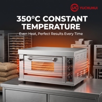 Four à pizza électrique commercial en acier inoxydable 304 |   Base en pierre |   400C |   Machine professionnelle pour la cuisson de pizzas pour restaurant