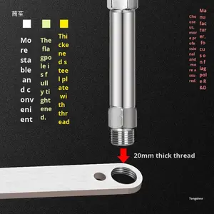 Support d'extension télescopique modifié pour mât de drapeau de <span class=keywords><strong>moto</strong></span>, <span class=keywords><strong>plaque</strong></span> en acier, 150 cm/40 cm, Chine - Product Image 1