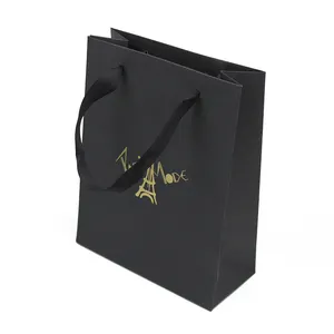 Sac en papier de Shopping imprimé personnalisé avec votre propre Logo, prix de gros, de luxe, célèbre marque, cadeau