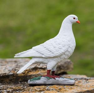 Modelo de <span class=keywords><strong>paloma</strong></span> blanca de simulación, <span class=keywords><strong>paloma</strong></span> artificial de imitación, adorno para el hogar y jardín, decoración en miniatura, animal para exteriores - Product Image 2