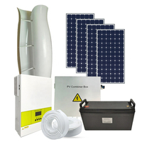 Réseau solaire SSS 5kw systèmes d'énergie solaire et éolienne tulipe système hybride d'éolienne et d'éolienne