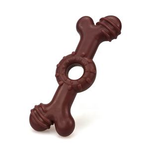 छोटे कुत्तों के लिए 2025 टिकाऊ पालतू चबाना खिलौने बेकन स्वाद सख्त और दांतों की सफाई करने वाली हड्डियों के खिलौने - Product Image 3