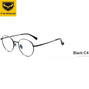 FEROCE Round Shape Titanium Optical Luxury Designer Frames Eyeglasses Glasses Optical Eyewear