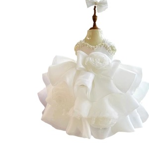 Splendido Abito da Damigella con Gonna Voluminosa e Fiocco per Bambine da 1 a 9 Anni, Ideale per Compleanni, Matrimoni e Occasioni Formali - Product Image 6