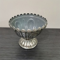 Vase à fleurs en métal O-298 fait à la main Antique or argent métal Vases à fleurs fer pour mariage maison décoration de sol de table