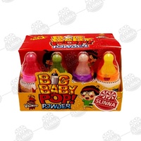 Bonbons en poudre Halal Big Baby Pop très demandés, bonbons durs en forme de biberon et de tétine, bonbons sucrés enrobés, emballage en boîte, jouet fantaisie pour enfants, vente en gros