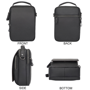 Bolsa Mensageiro Masculina de Couro Genuíno de Luxo com Design Personalizável para Uso Transversal e de Ombro - Product Image 4