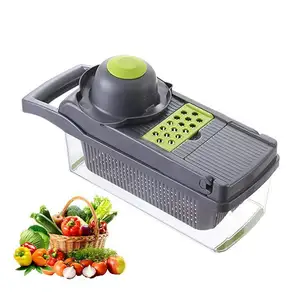 Sell well Electric vegetable slicer machine with With 5 Blades Table top handheld vegetable cutter machine