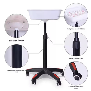 Plateau de tennis de <span class=keywords><strong>table</strong></span> professionnel mobile multi-balles avec cadre en acier inoxydable et capacité de 250 balles en nylon pour l'entraînement et le rangement - Product Image 5