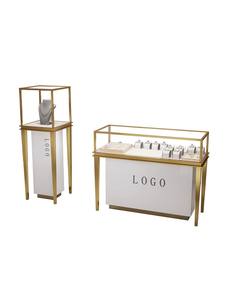 خزانة عرض فاخرة حديثة مستديرة LED قابلة للتخصيص لمتاجر المجوهرات ومركز التسوق - Product Image 5