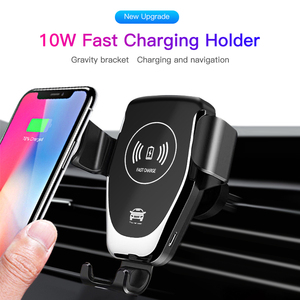 10W de carga inalámbrico QI para Samsung S10 S9 S8 S6 S7 coche soporte para teléfono para <span class=keywords><strong>iPhone</strong></span> X <span class=keywords><strong>XS</strong></span> X <span class=keywords><strong>MAX</strong></span> XR 8 Plus <span class=keywords><strong>cargador</strong></span> inalámbrico para coche - Product Image 3