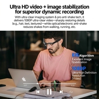 Lunettes caméra IA W630T 8MP avec transfert photo WiFi, traduction vocale, appels Bluetooth, lunettes intelligentes pour usage quotidien, mémoire 4G, lunettes de soleil