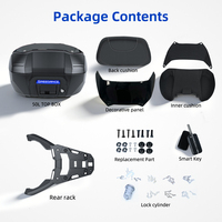 Top Case Arrière Intelligent Démontable Sans Perçage et à Démontage Rapide avec Support pour Moto Honda ADV350 – Coffre de Rangement