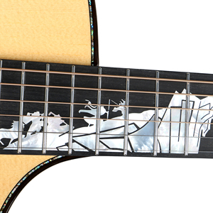 Guitarra Acústica Folk de Alta Gama Sevillana 1906, Diseño Único, Fabricada a Mano, 41 Pulgadas, Totalmente de Madera Maciza con Mástil de Palisandro - Product Image 4