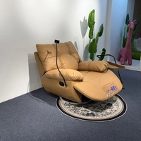 Fauteuil inclinable à oreilles de chat, fauteuil pivotant à fonction de balancement avec support pour téléphone pour salon, meubles de maison