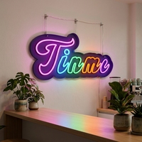 Panneau lumineux LED néon transfrontalier personnalisé pour publicité extérieure, enseigne de magasin, lettres de signalisation, design personnalisable, IP65