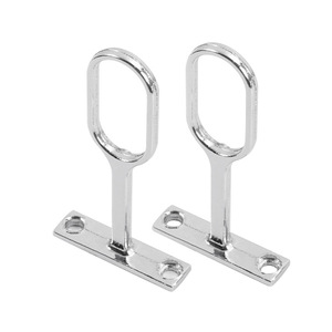Alloy T-Shaped Clothes Rod Support Flat Tube Wall Mount Zinc Alloy Durable <b>Wardrobe</b> <b>Hardware</b> - Product Image 2