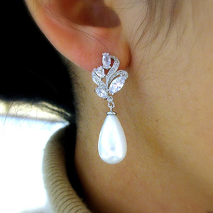 Eleganti Orecchini Pendenti a Goccia con Fiori per Donne, Accessori per Orecchie per Uso Quotidiano e Regalo - Product Image 2