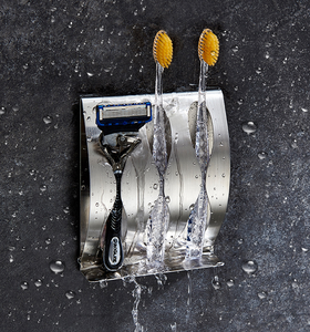 <span class=keywords><strong>Porte</strong></span>-dentifrice <span class=keywords><strong>mural</strong></span> en acier inoxydable pour salle de bain, avec dessin animé - Product Image 2