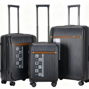 Valise en matériaux de qualité supérieure, thermoformée en PC, avec poche avant et poignée télescopique en métal pour une durabilité accrue - Product Image 1