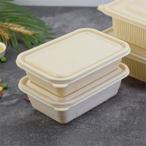 Leak Proof Food Containers Biodegradable Take Out Eco