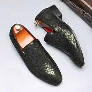 Zapatos Oxford Formales de Cuero Oscuro para Hombre, Zapatos de Vestir con Cordones y Puntera de Piel de Cocodrilo, Mocasines Hechos a Mano para Hombre - Product Image 3