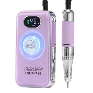 Taladro de Uñas de 45000 RPM con Velocidad Ajustable, Taladro Eléctrico Recargable de 4000 mAh con Pantalla LED, Lijadora de Uñas para Pulir Gel - Product Image 1