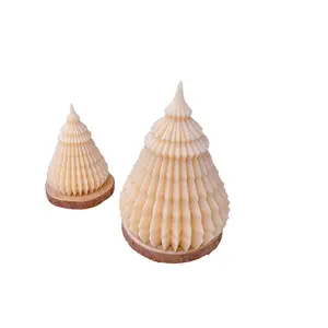 Stampo in silicone per uso alimentare albero di natale forma origami candela per aromaterapia stampo in silicone