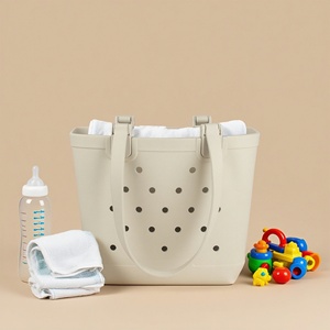 2025 EVA Tote Beach Pool Tote Bag Gran capacidad portátil impermeable al aire libre <span class=keywords><strong>vacaciones</strong></span> bolsa de compras de mano - Product Image 5