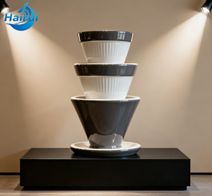 Statues géantes personnalisées en PRV en forme de grains de café, points <span class=keywords><strong>photo</strong></span> d'entrée de café, art en PRV poli utilisé dans les cafés - Product Image 4