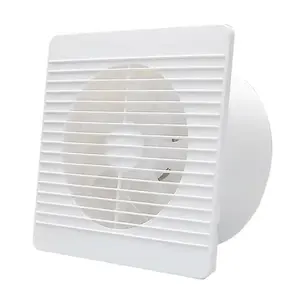 Ventiladores de escape de ventilador de conducto en línea de plástico de bajo ruido de fácil instalación de 8 pulgadas para escape de ventilación del hogar