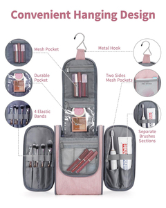 Bolsa <span class=keywords><strong>de</strong></span> <span class=keywords><strong>Maquillaje</strong></span> Portátil <span class=keywords><strong>de</strong></span> Gran Capacidad, Resistente al Agua, Organizador <span class=keywords><strong>de</strong></span> Viaje para Artículos <span class=keywords><strong>de</strong></span> Aseo y Cosméticos - Product Image 2