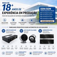 6CH DSP Ses İşlemcisi Araç 4 Kanal Araç Amfisi Sınıf AB 4x50W 31 Bant Ekolayzır Tak ve Çalıştır Araç Ses Sistemleri için