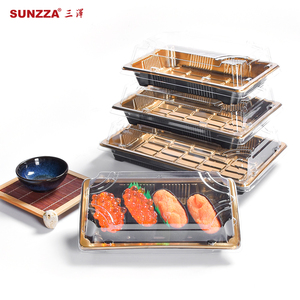 Sunzza Boîte à <span class=keywords><strong>sushi</strong></span> personnalisée Emballage alimentaire en plastique jetable Boîtes à déjeuner à emporter <span class=keywords><strong>Sushi</strong></span> Boxe à emporter - Product Image 3