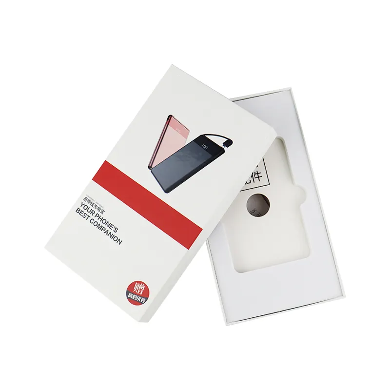 Carcasa de teléfono móvil de cartón rígido con logotipo personalizado ecológico, embalaje electrónico, caja de papel de regalo