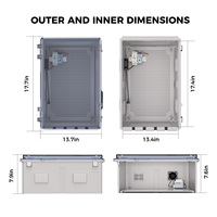 Boîtier de jonction électrique extérieur pour équipement électronique avec ventilateur de refroidissement à thermostat pour zones à haute température