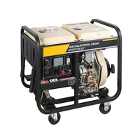 Groupe électrogène diesel à châssis ouvert VISION DG7500E 6KW, démarrage électrique portable, 6KVA monophasé avec ATS