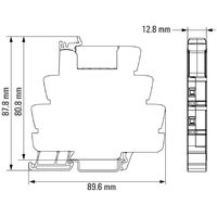 Module de relais Weidmuller original TERMSERIES 1123490000 TRS 24VDC 2CO